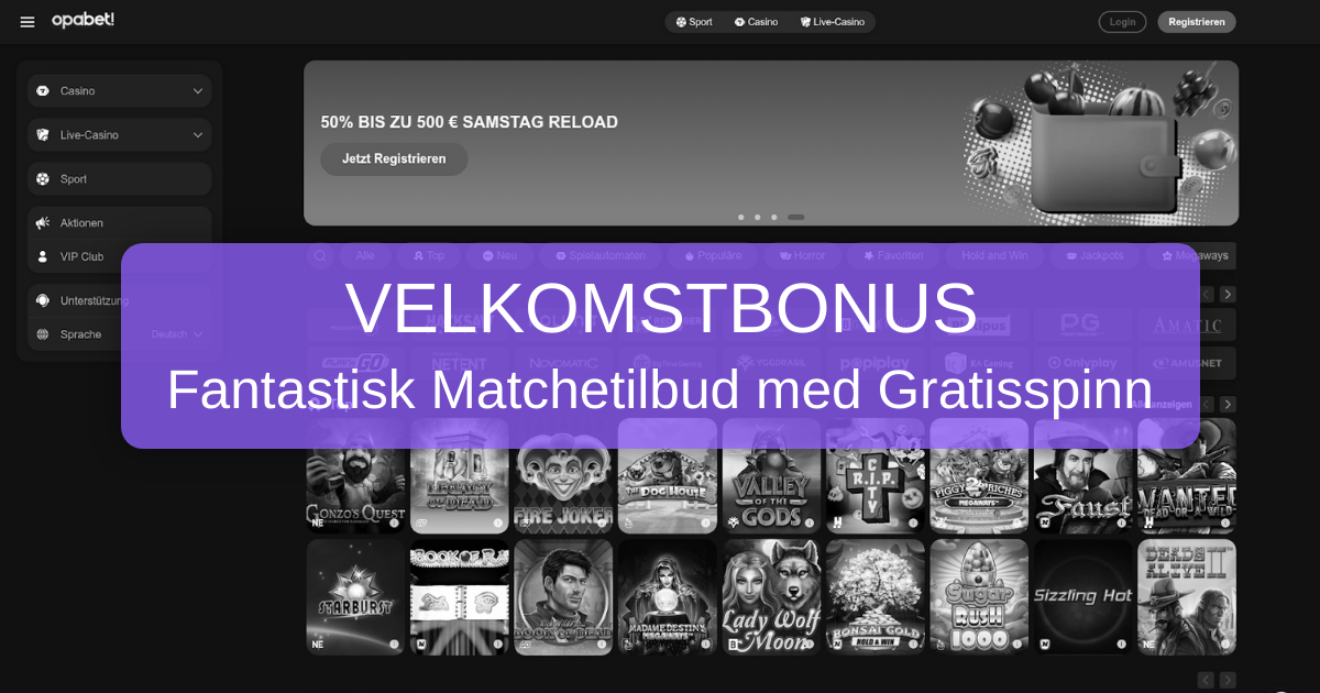 Opabet Casino Norge - Premium Spillopplevelse